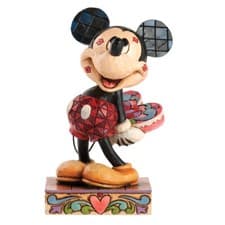Image of NEW WALT DISNEY TRADITIONS JIM SHORE MICKEY MOUSE LOVE STRUCK FIGURE 4031477 BXD