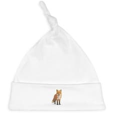 Image of 'Red Fox Standing In Snow' Baby Beanie Hat (BH00037381)