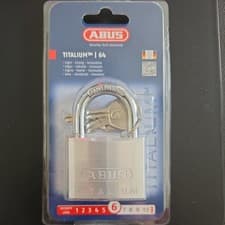 Image of ABUS 64 50mm TITALIUM™ Padlock Carded