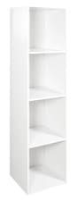 Image of 2/3/4 Tier Cube Unit Storage Cabinet Free-Standing Wooden Furniture Living Room