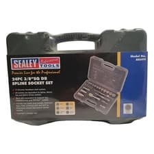 Image of Sealey AK699 Total Drive Socket Set 24 Piece 3/8" Drive