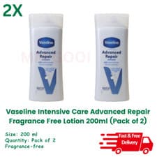 Image of Vaseline Intensive Care Advanced Repair Body Lotion 200ml - (Pack of 2)