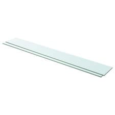 Image of vidaXL 1/2PCS Multi Sizes Shelves Panel Glass Clear Sheet Shelf Panel Ledge