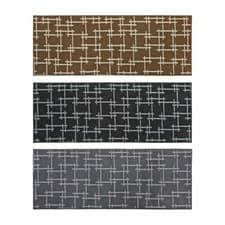 Image of JVL Vector Machine Washable Latex Backed Runner Doormat, 57x150cm