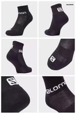Image of Salomon Adult Unisex Evasion Mid Hiker Ankle Socks 2 Pack Cotton M 5.5-7