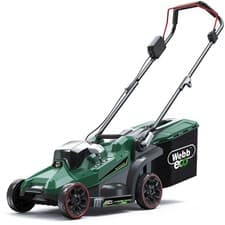 Image of Webb Eco WEV20LM33 20v Cordless Brushless Rotary Lawnmower 330mm 3 x 4ah Li-ion