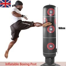 Image of Sport Heavy Duty Free Standing Boxing Punch Bag Kick Adults Kids Kickboxing UK