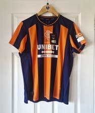 Image of WOMENS RANGERS FC THIRD FOOTBALL SHIRT - LADIES SIZE 14 - BRAND NEW TAGS