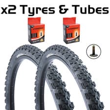 Image of 24" x 1.95" Vandorm Storm Off Road MTB Bike Tyre Pairs & Inner Tube DEAL OPTIONS