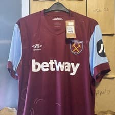 Image of BNWT West Ham 2023/24 Home Shirt - Size XL