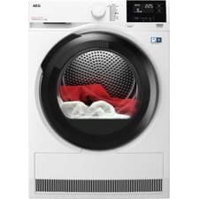 Image of AEG TR818P4B 8000 Series 8kg Heat Pump AbsoluteCare Tumble Dryer White 54056