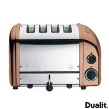 Image of Dualit Classic 4 Slot Toaster With Sandwich Cage in Copper Spray Finish 40597