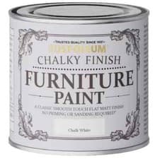 Image of Chalky Furniture Paint Rust-Oleum AMZ0011, Chalk White 125ml (Pack of 1)