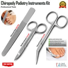 Image of Toe Nail Scissors Extra Long Handle Pedicure Manicure Chiropody Podiatry Scissor