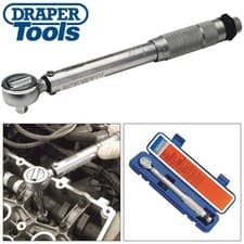Image of DRAPER 3/8" DR REVERSIBLE RATCHET TORQUE WRENCH + CASE + CALIBRATION CERTIFICATE