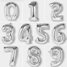 Image of 16" 32" 40" INCH LARGE FOIL HAPPY BIRTHDAY NUMBERS BALLOONS PARTY HELIUM BALOONS