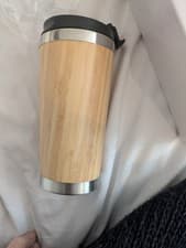 Image of Bamboo Travel Mug with Lid – Eco-Friendly Insulated Coffee Cup