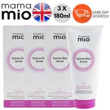 Image of 3 X 180ml Mama Mio Tummy Rub Scrub Omega Rich Gentle for Dry Skin