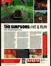 Image of The Simpsons Hit & Run Video Game Magazine Review Print Ad PS2 Xbox GC 2003
