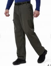 Image of Craghoppers Men’s Bark Grey Kiwi Classic Solardry Walking Trousers W40 Regular