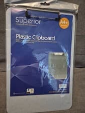 Image of Clipboards A4 A4+ Plastic PVC Office Staples Seco Clip board Multibuy Black red