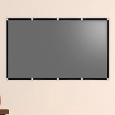 Image of Projection Screen 16:9 Easy Installation Non Creases 92 inch Projectors Movies