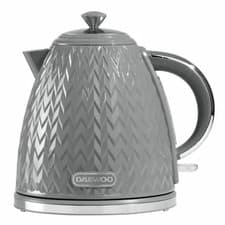 Image of Daewoo Argyle Jug Kettle 1.7L Rapid Boil Textured Grey Cordless Kitchen Counters