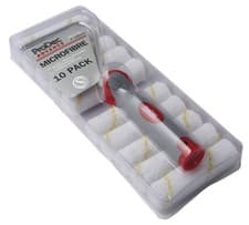 Image of ProDec ADVANCE 4" Mini Roller Set 10pc Short Pile Microfibre Fat Core Frame