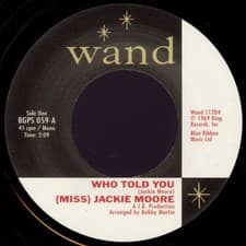 Image of (Miss) Jackie Moore - Who Told You / The Same Change, 7", (Vinyl)