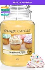 Image of Yankee Candle Scented Candle Vanilla Cupcake Large Jar 150 Hours Burn UK