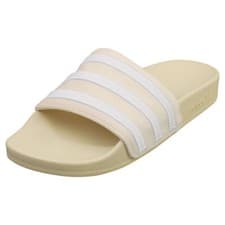 Image of adidas Adilette Womens Off White Slide Sandals - 4 UK