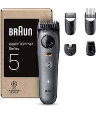 Image of Braun Beard Trimmer Series 5 BT5525, +5 Styling Tools,Ultra Sharp Blade, 120 Min