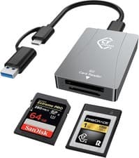 Image of CFexpress Type B Card Reader USB-C 10Gbps High Speed SD Adapter Pro Camera UK