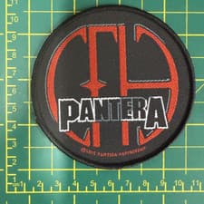 Image of Pantera Cfh Cowboys From Hell Woven Sew On Circular Patch Officially Licensed