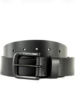 Image of Levi’s Black Leather Belt Mens Seine Size W42 / 115cm New
