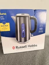 Image of ☕ Russell Hobbs Luna Grey Kettle – Quiet Boil (1.7L)