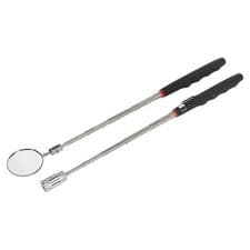 Image of Siegen Telescopic Magnetic LED Pick-Up Tool & Inspection Mirror Set 2Pc - S0941