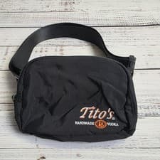 Image of Tito’s Handmade Vodka Black Fanny Pack Waist Bag Promo Adjustable Strap Zippered