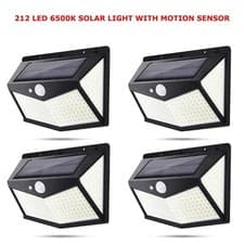 Image of LED Solar Power PIR Motion Sensor Wall Light Flood Lamp Security Outdoor Garden