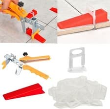 Image of Tile Leveling System 1mm with Tile Plier,300 Pcs Tile Level Wedge Spacer and 10