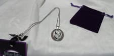 Image of Marilyn Monroe Stainless Steel 50cm Necklace With Purple Velvet Gift pouch