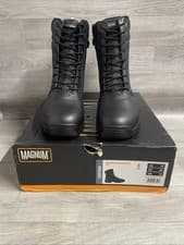 Image of Magnum Panther 8.0 Side-Zip Mid Black Uniform Walking Boots Size UK 12 Boxed