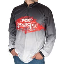Image of Fox Rage Long Sleeve Quarter-Zip Performance Top UV Protection Fishing T-Shirt