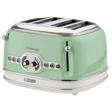 Image of Ariete 32cm 4 Slice Green Vintage Toaster