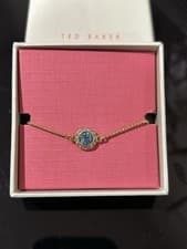 Image of Ted Baker Blue Crystal Adjustable Bracelet New with Tags