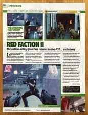 Image of 2002 Red Faction II 2 PS2 PREVIEW Print Ad/Poster Authentic Video Game Promo Art