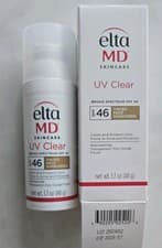 Image of Elta MD UV Clear TINTED Facial Sunscreen Broad Spectrum SPF 46 48g UK Seller