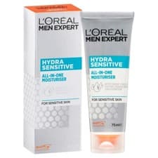 Image of L'OREAL MEN EXPERT HYDRA SENSITIVE ALL IN ONE MOISTURISER FACE CREAM 75ml BOXED