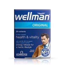 Image of 4X 30 Vitabiotics Wellman Original Vitamin & Mineral Supplement 180 Tablets 2027
