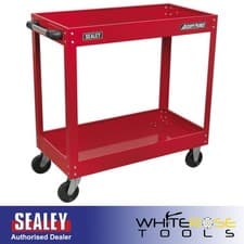 Image of Sealey American Pro Workshop Trolley 2-Level Heavy-Duty XL Castors Workshop
